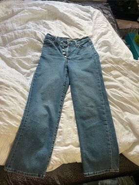 Levi’s Ribcage Straight Ankle Women’s Jeans — Blue